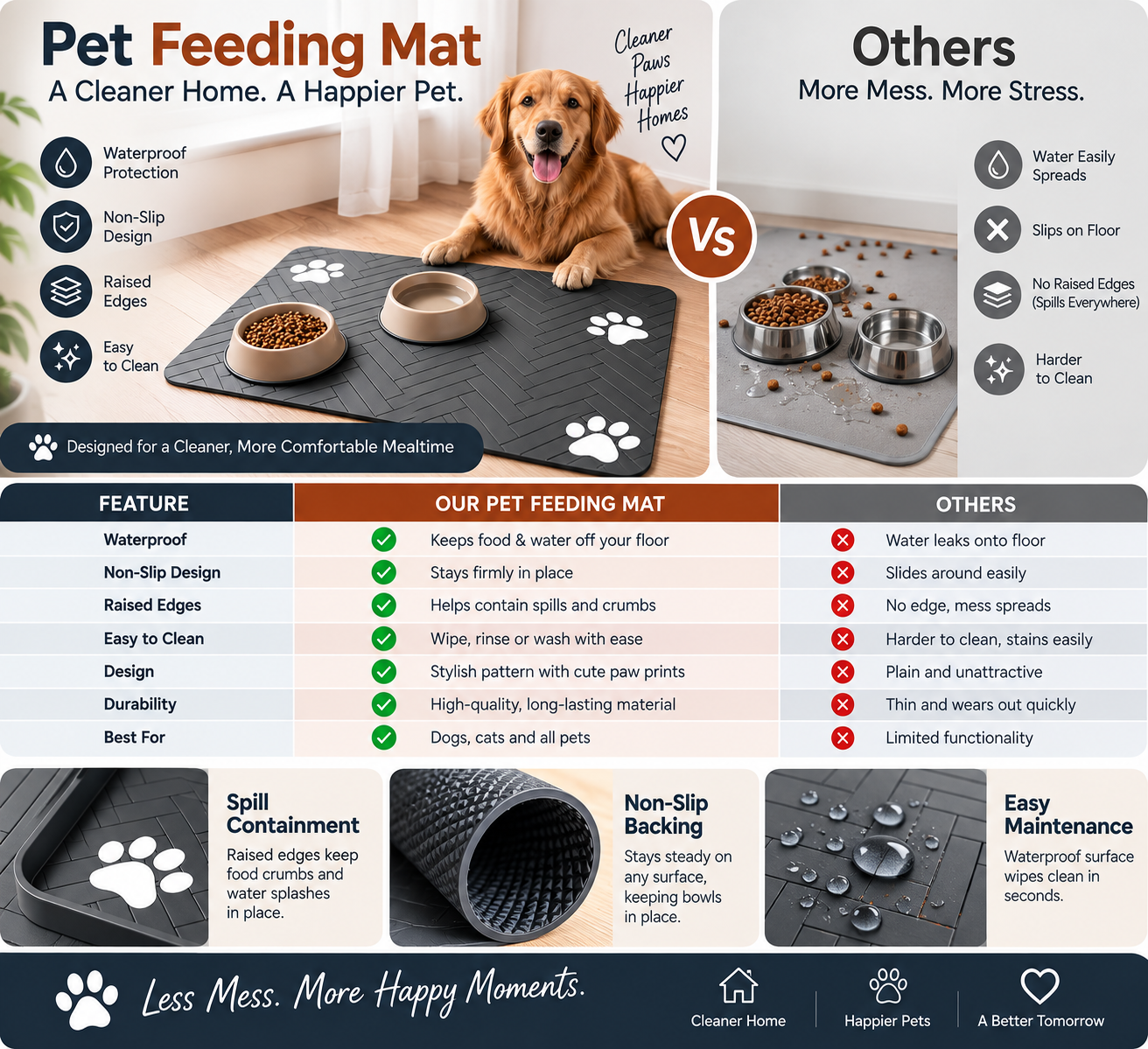dog food mat