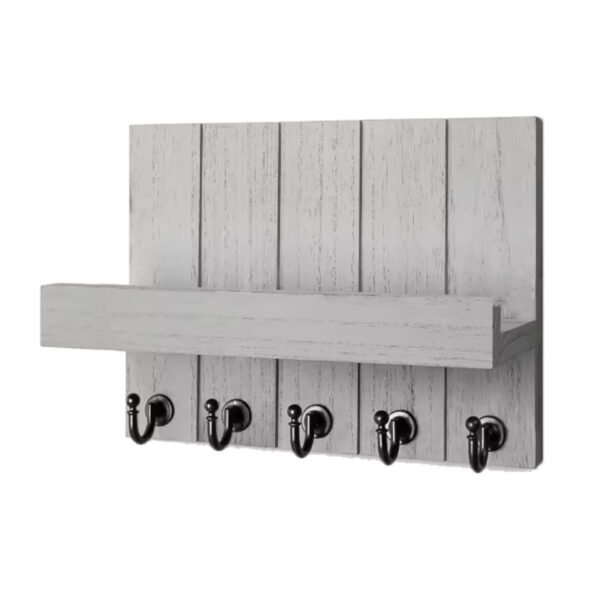 Decorative Key Holder for Wall – Wooden Entryway Organizer