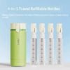 4 in 1 Toiletry Dispenser – Leak-Proof Travel Bottles for Shampoo, Lotion & More