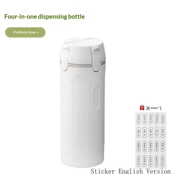 4 in 1 Toiletry Dispenser – Leak-Proof Travel Bottles for Shampoo, Lotion & More