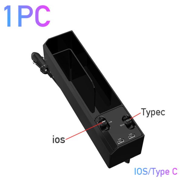 Car Organizer with Charging Ports – Seat Gap Storage Box