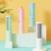 2-1 Reusable Pet Hair Remover Brush Lint Roller Portable Hair Dust Removal Brush