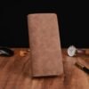 Genuine Leather Bifold Wallet with Coin Pocket