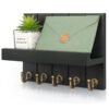 Decorative Key Holder for Wall – Wooden Entryway Organizer