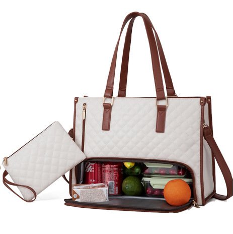 Insulated Lunch Bag for Women – Stylish 2-in-1-Fashionable Tote Bag