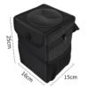 Premium Hanging Car Trash Can Leakproof Vehicle Storage Organizer