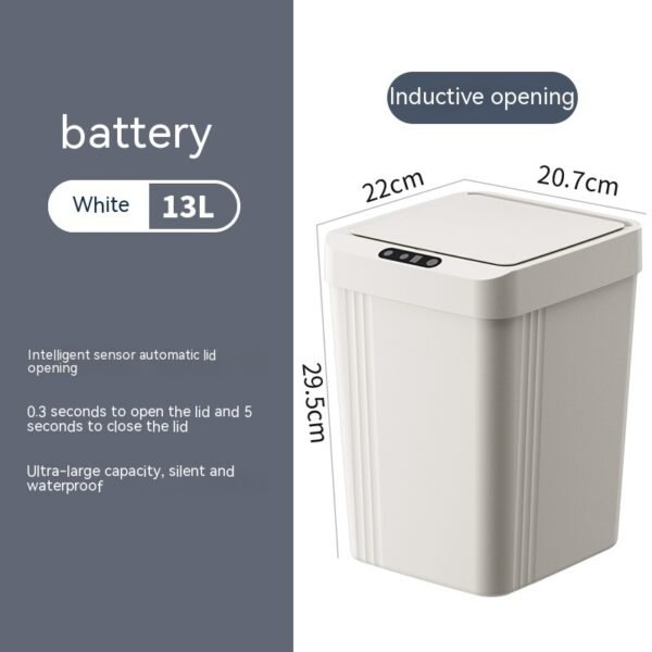 Motion Sensor Kitchen Trash Can With Automatic Lid