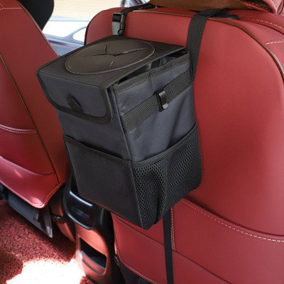 Premium Hanging Car Trash Can Leakproof Vehicle Storage Organizer