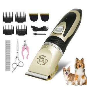 Pet Grooming Clippers – Rechargeable Dog & Cat Hair Trimmer
