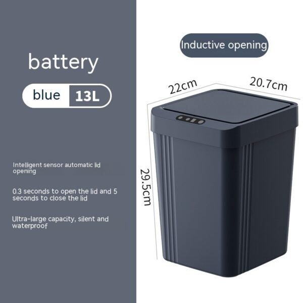 Motion Sensor Kitchen Trash Can With Automatic Lid