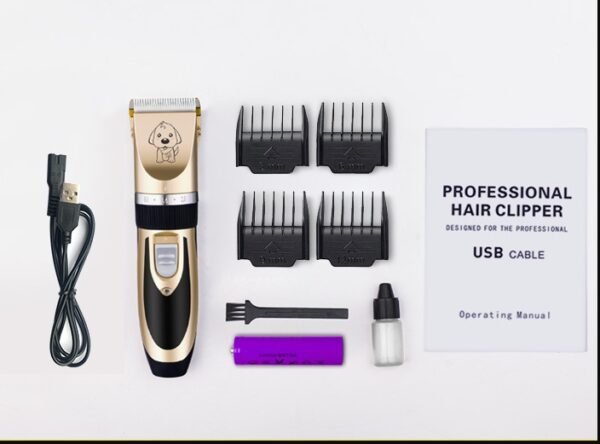 Pet Grooming Clippers – Rechargeable Dog & Cat Hair Trimmer
