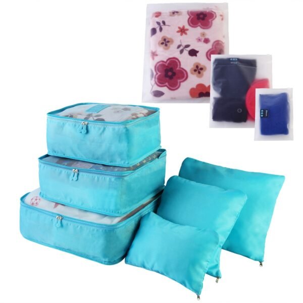 Water Resistant Travel Luggage Organizer Closet Organizer Storage Bags – 9Piece Travel Set