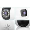 Dual Camera Security Camera with 2.4G/5G Wi-Fi, HD Dual Lens & Full-Color Night Vision