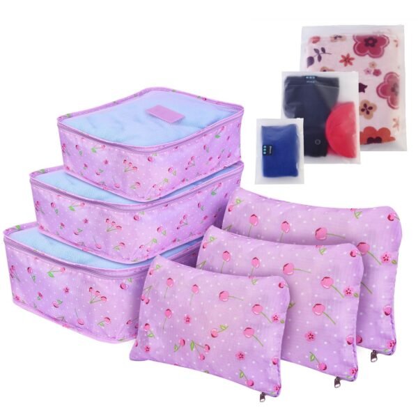 Water Resistant Travel Luggage Organizer Closet Organizer Storage Bags – 9Piece Travel Set