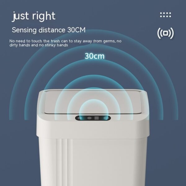 Motion Sensor Kitchen Trash Can With Automatic Lid
