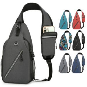 Leather Crossbody Bag Men – Multifunctional Shoulder Messenger Bag