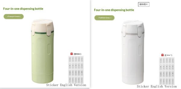 4 in 1 Toiletry Dispenser – Leak-Proof Travel Bottles for Shampoo, Lotion & More