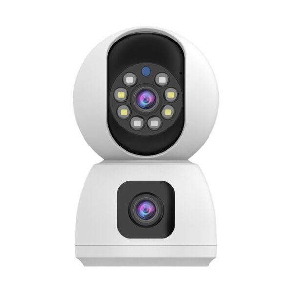 Dual Camera Security Camera with 2.4G/5G Wi-Fi, HD Dual Lens & Full-Color Night Vision