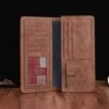 Genuine Leather Bifold Wallet with Coin Pocket