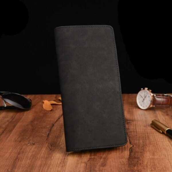 Genuine Leather Bifold Wallet with Coin Pocket