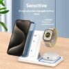 15W 3-in-1 Wireless Charging Station – LED Foldable Fast Charger Stand