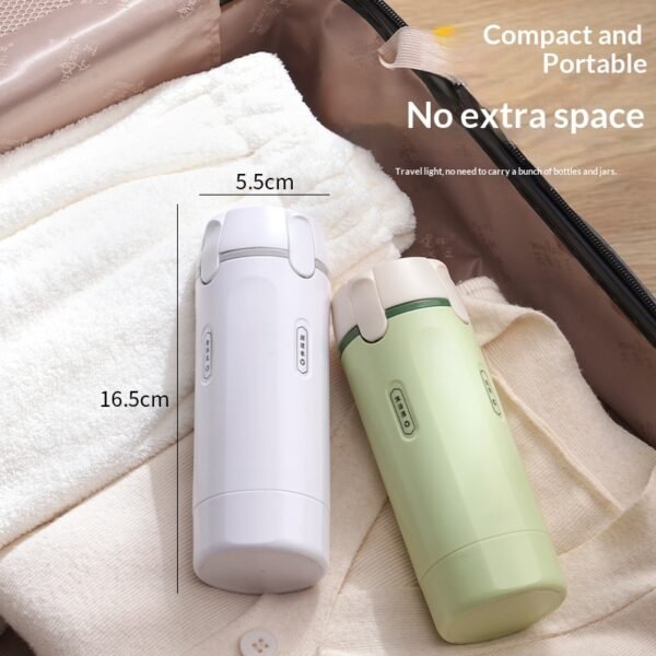 4 in 1 Toiletry Dispenser – Leak-Proof Travel Bottles for Shampoo, Lotion & More