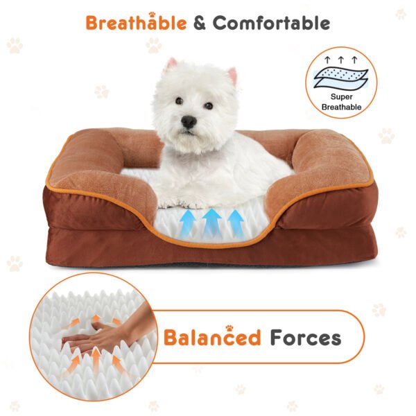 Memory Foam Pet Bed – Washable Orthopedic Dog & Cat Bed