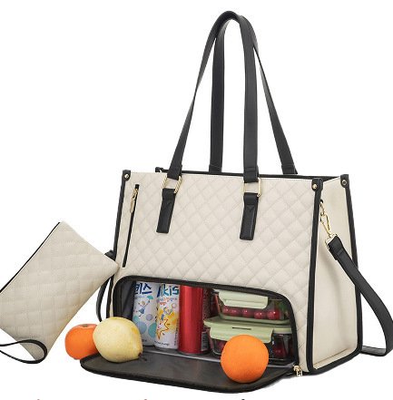 Insulated Lunch Bag for Women – Stylish 2-in-1-Fashionable Tote Bag