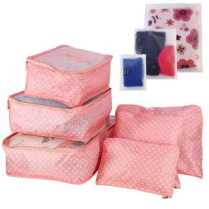 Water Resistant Travel Luggage Organizer Closet Organizer Storage Bags – 9Piece Travel Set