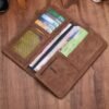 Genuine Leather Bifold Wallet with Coin Pocket