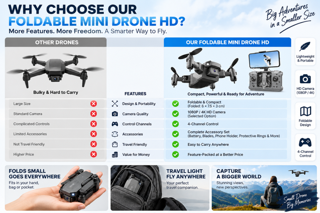 Foldable Mini Drone HD