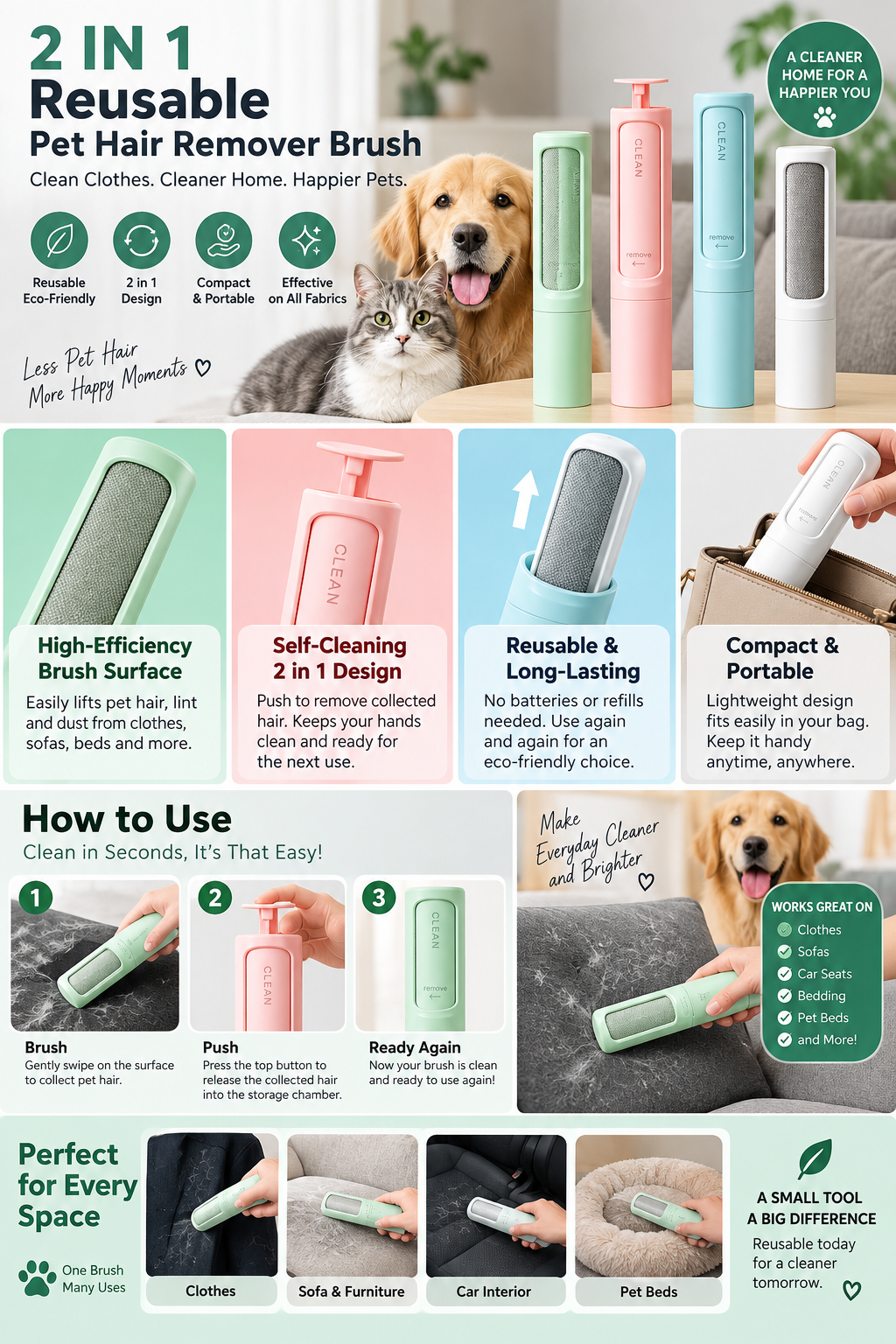 Reusable Pet Hair Remover