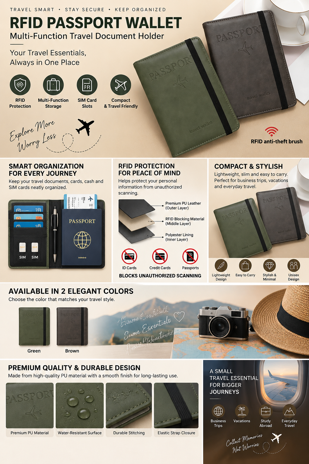 RFID Passport Wallet