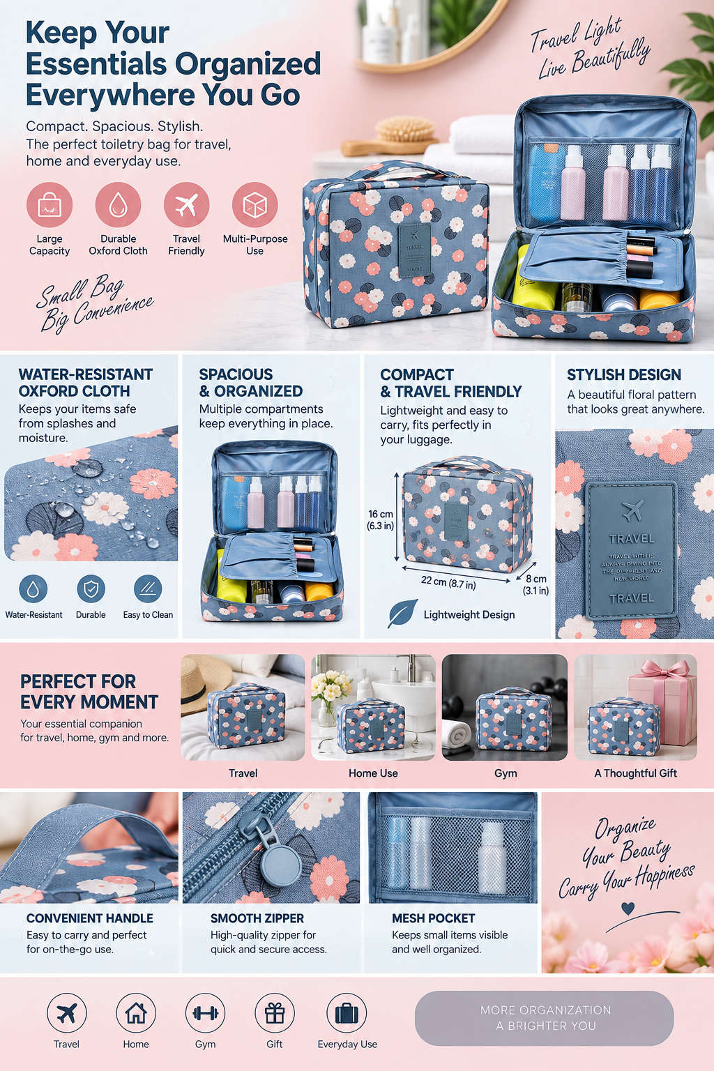 Waterproof Toiletry Bag