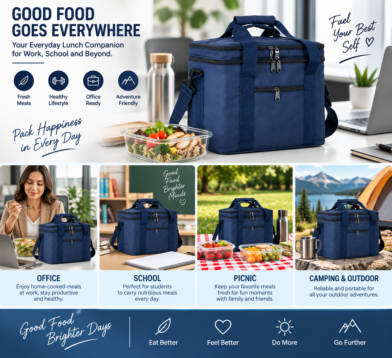 Lunch box bag for office