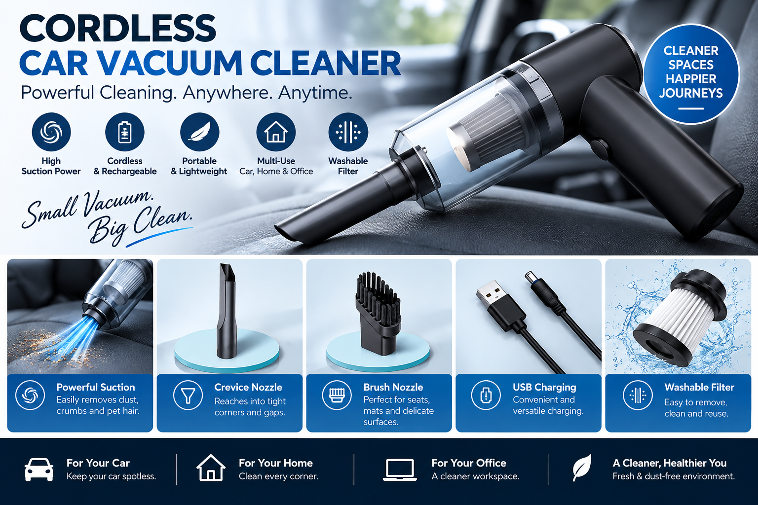 Cordless Car Vacuum Cleaner