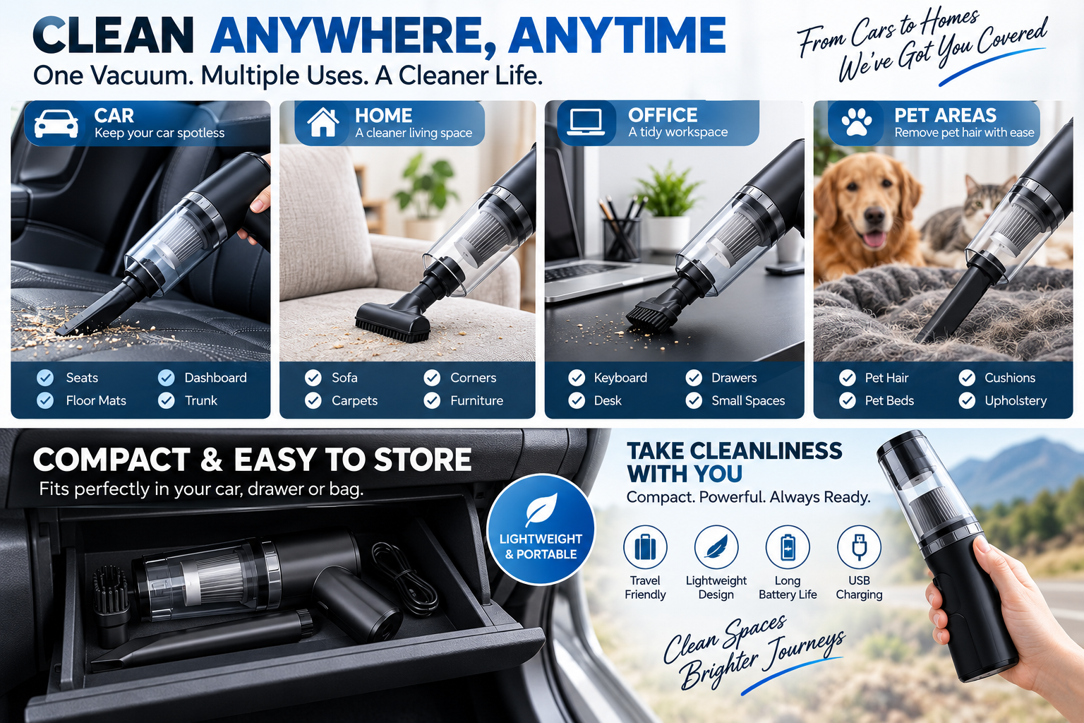 Cordless Car Vacuum Cleaner