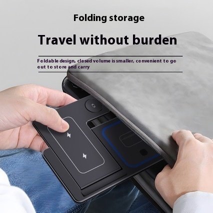 15W 3-in-1 Wireless Charging Station – LED Foldable Fast Charger Stand