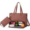 Insulated Lunch Bag for Women – Stylish 2-in-1-Fashionable Tote Bag
