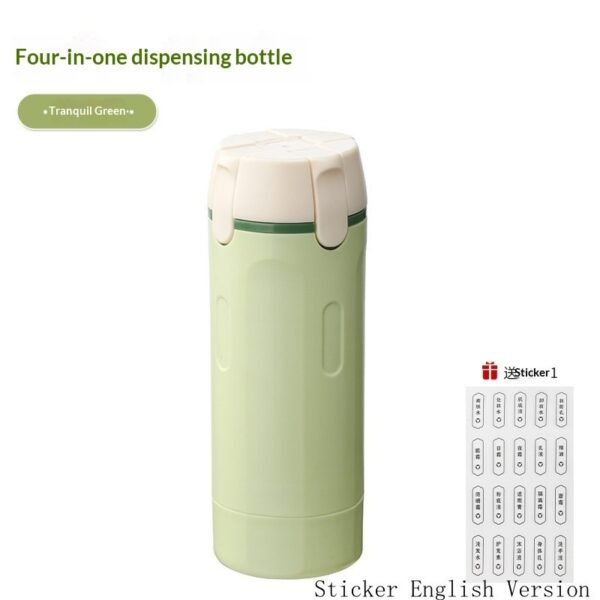 4 in 1 Toiletry Dispenser – Leak-Proof Travel Bottles for Shampoo, Lotion & More