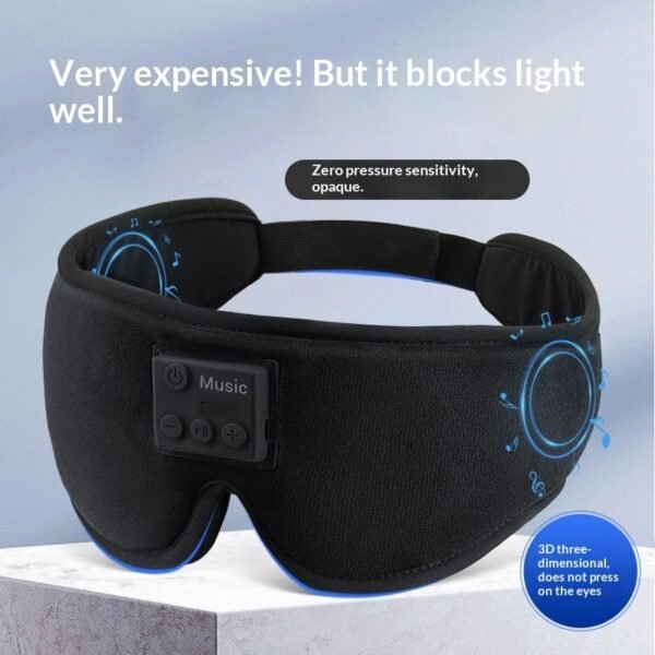 Wireless Bluetooth Built-In Music Headphones Sleep mask with Bluetooth headphones