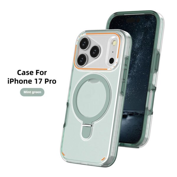Shockproof Phone Case Heavy Duty for iPhone 17 | Magnetic 360° Stand