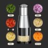 Manual Garlic Press Crusher – Stainless Steel Vegetable & Onion Chopper