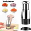 Manual Garlic Press Crusher – Stainless Steel Vegetable & Onion Chopper