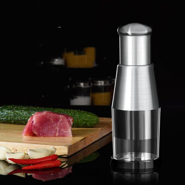 Manual Garlic Press Crusher – Stainless Steel Vegetable & Onion Chopper
