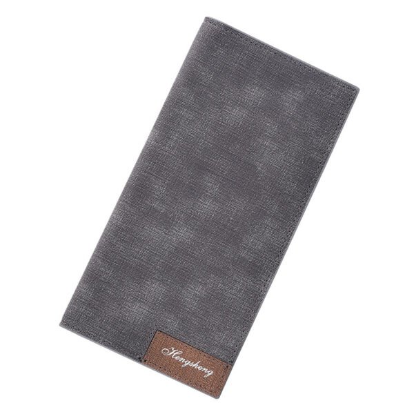 Men's Thin Wallet Frosted Leather Wallet – Multifunctional Long Wallet