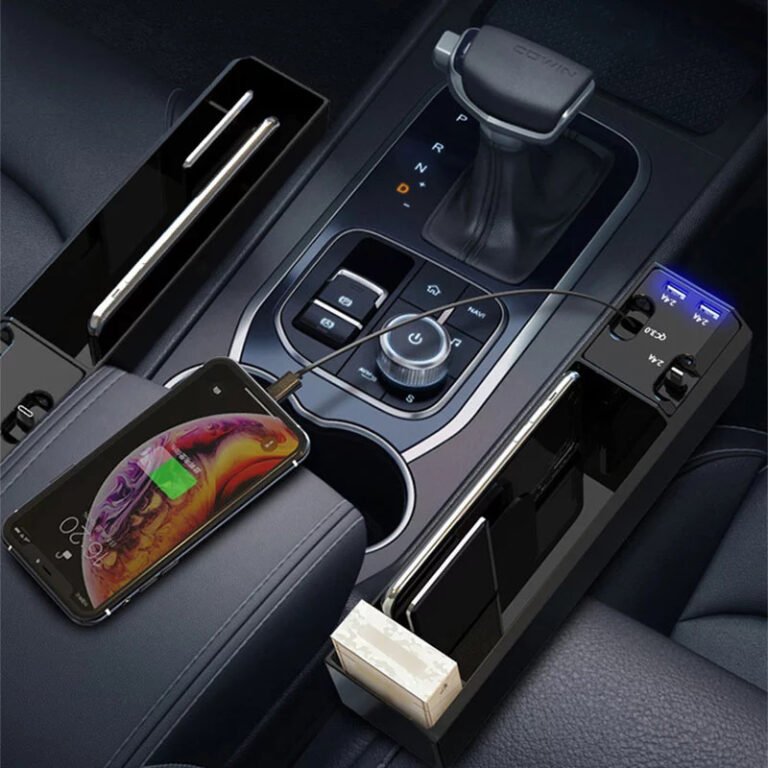 Multipurpose Car Storage Organizer with Charging Ports