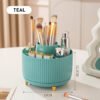 360° Rotating Makeup Organizer – 5 Compartment Cosmetic Holder
