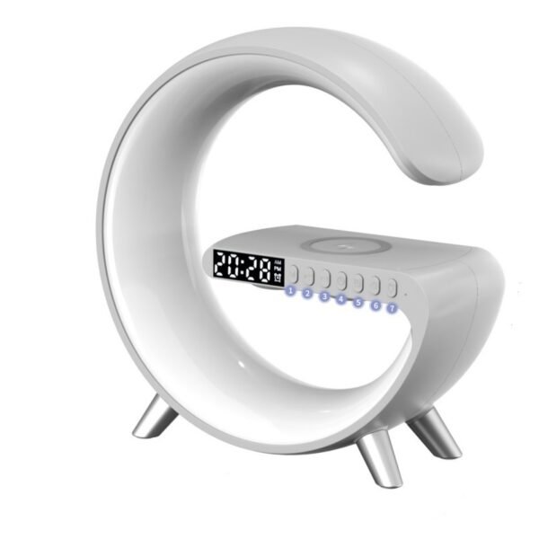 Bedside Lamp with Wireless Charger – Smart G-Shaped LED