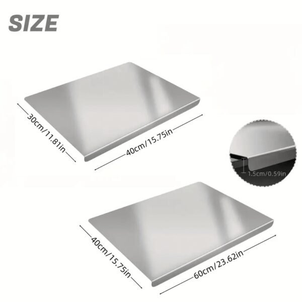 Stainless Steel Cutting Board – Large Kitchen Chopping Board